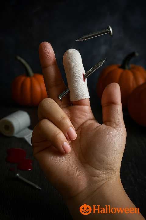 dedo falso halloween