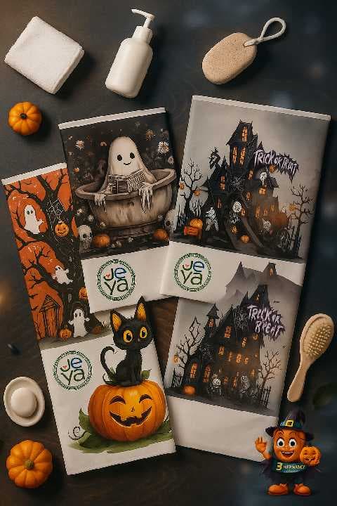 cortina de baño premium edicion halloween