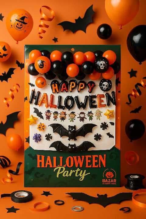 set de globos jumbo edicion halloween 2