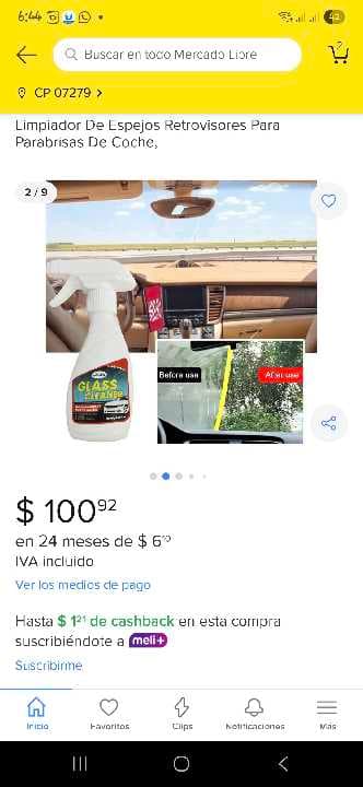 limpiador de vidrios