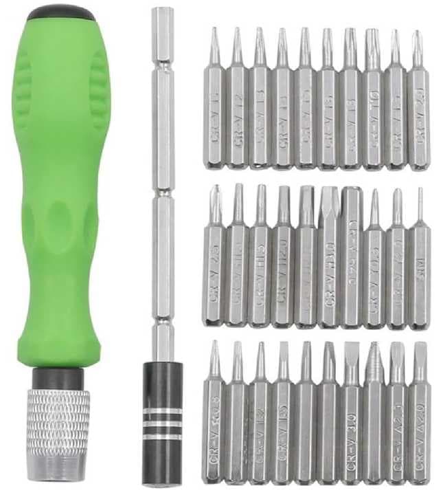 desarmador con 30 Puntas intercambiables