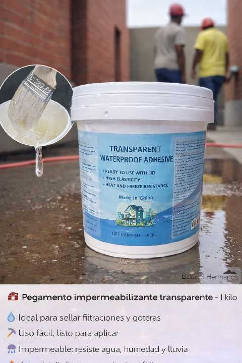pegamento impermeable (tipo impermeabilizante) 1 kilo