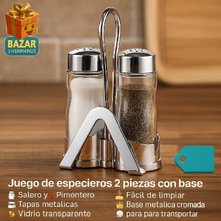 duo de especieros con base
