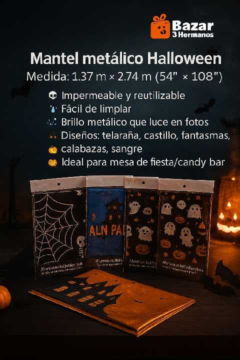 mantel metalico halloween