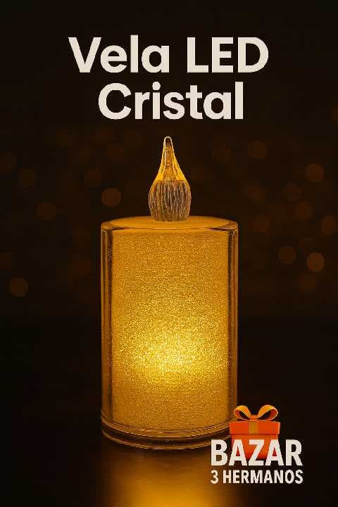 velas led tipo cristal