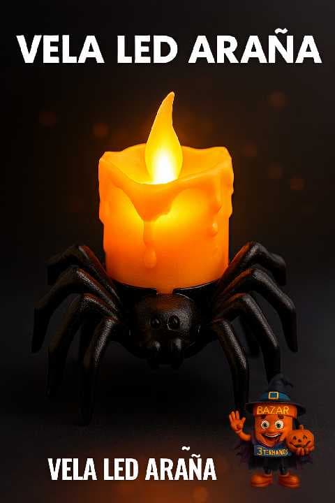 vela led araña