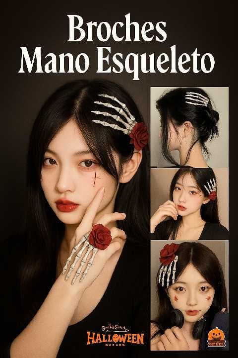 broche mano esqueleto