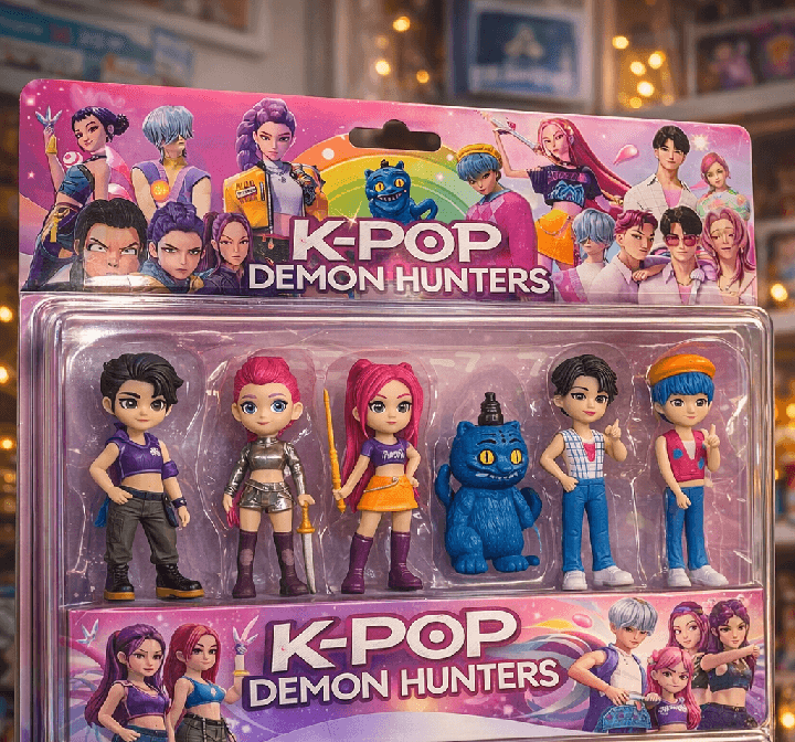 kit 6 muñecos kpop demon hunters