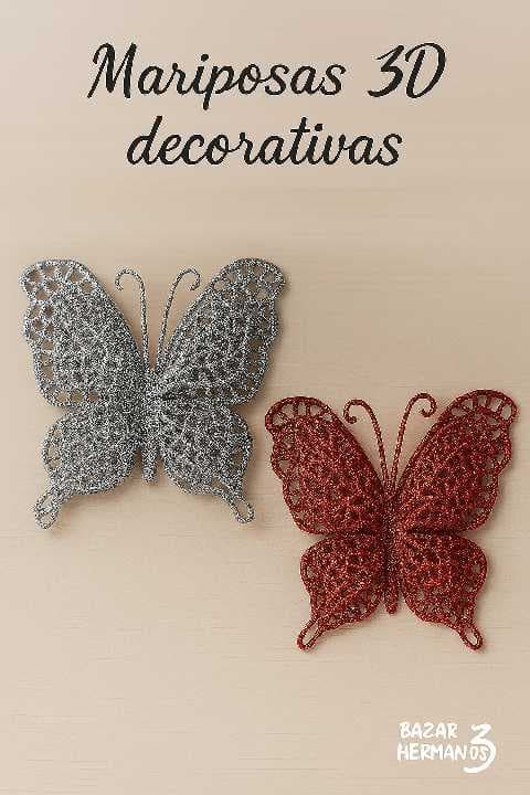 duo de mariposa 3d