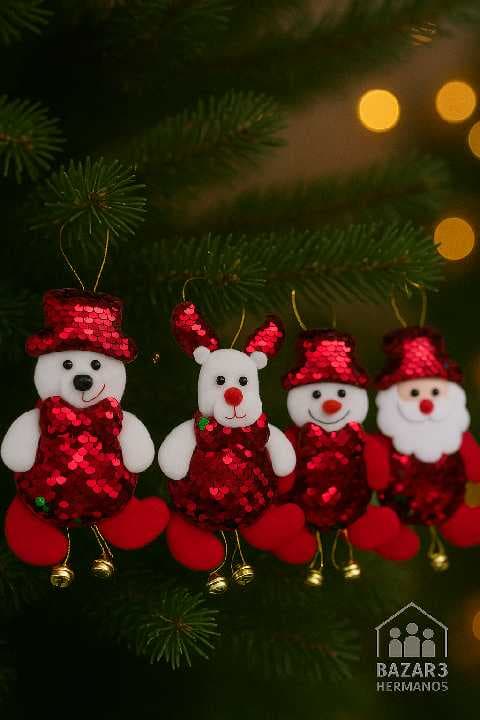 adornos navideños de lentejuela 2