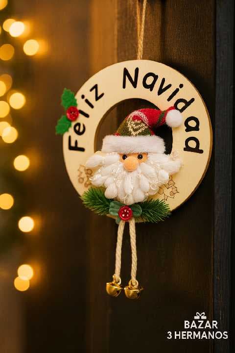 adorno navideño circular modelo 5