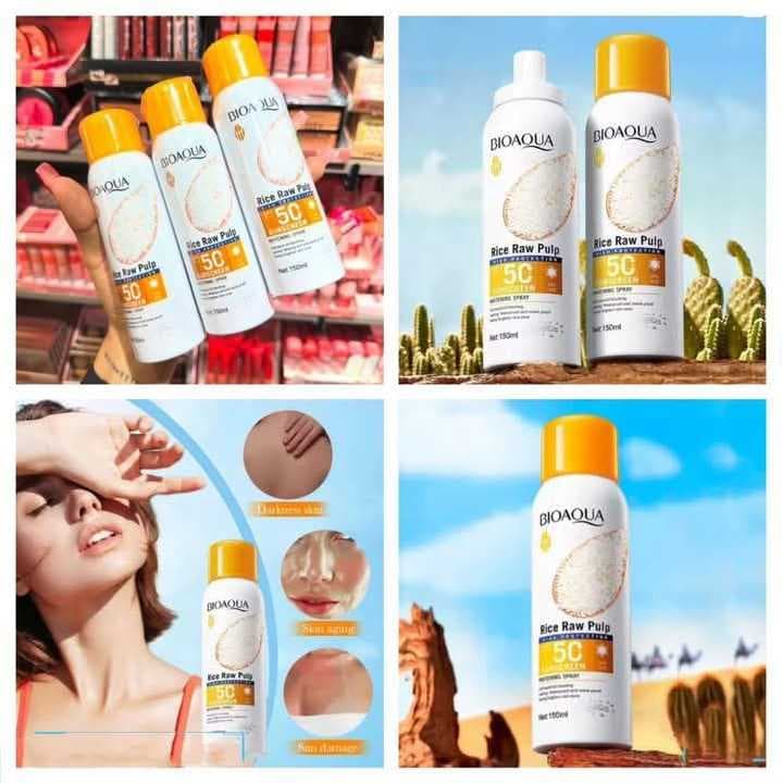 protector solar con extracto de arroz 50spf