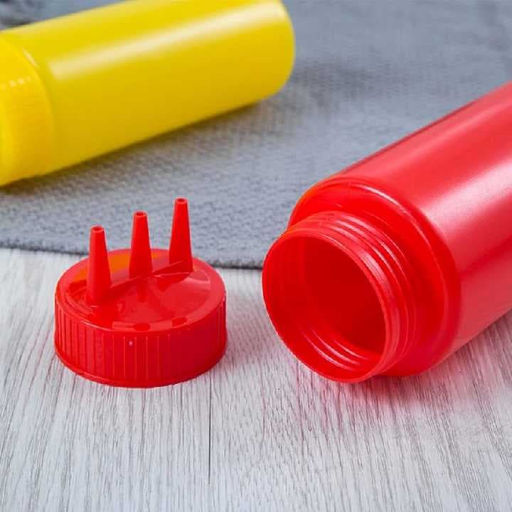 botella exprimible de triple salida 2