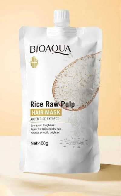 mascarilla capilar de arroz