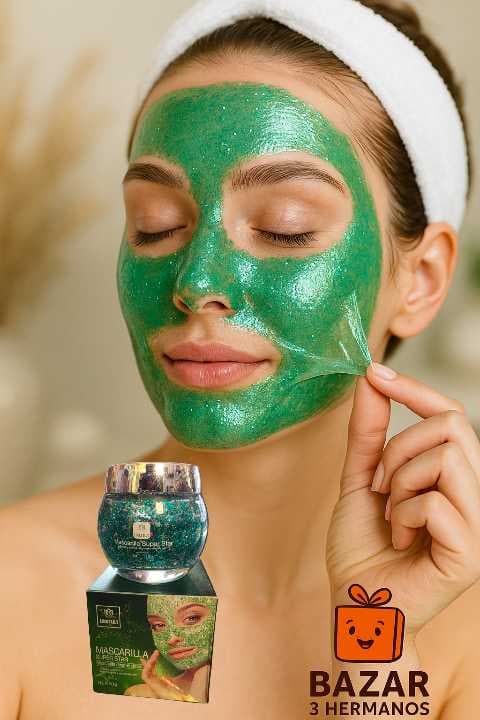 mascarilla peel off glitter