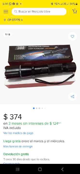 lampara con paraizador taser