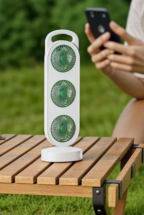 ventilador triple de torre