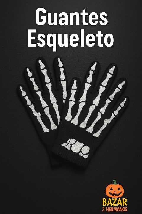 guantes de esqueleto