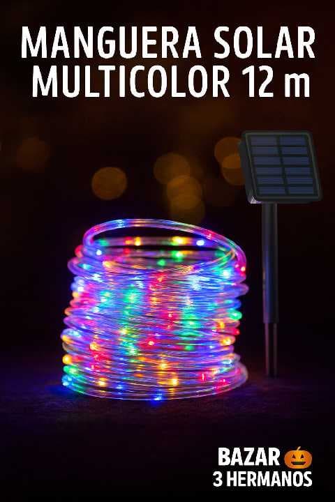 manguera solar multicolor de 12 metros