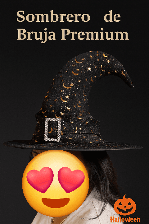 gorro de bruja premium
