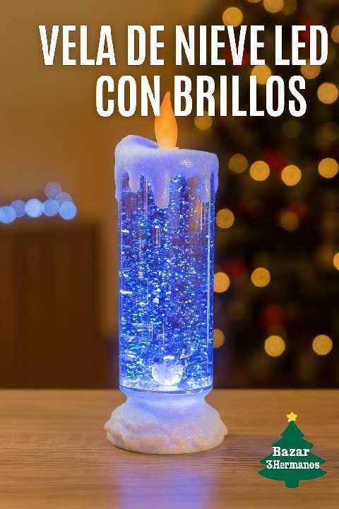 maxi vela luminosa y recargable