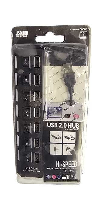 multicontacto de 7 puertos usb