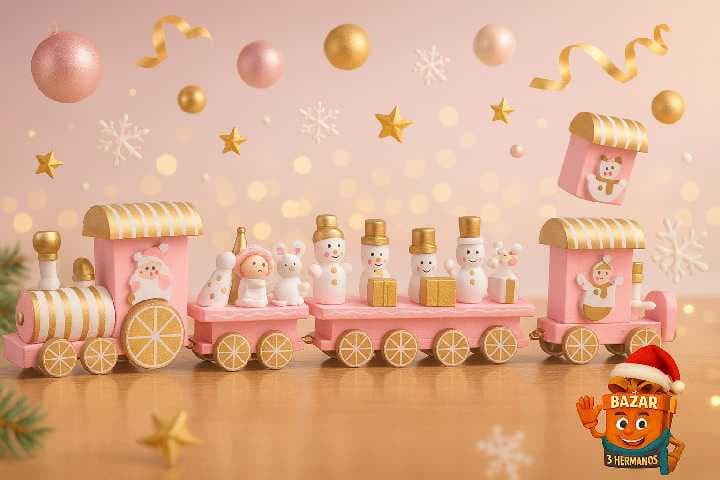 TREN ROSA DE 5 VAGONES