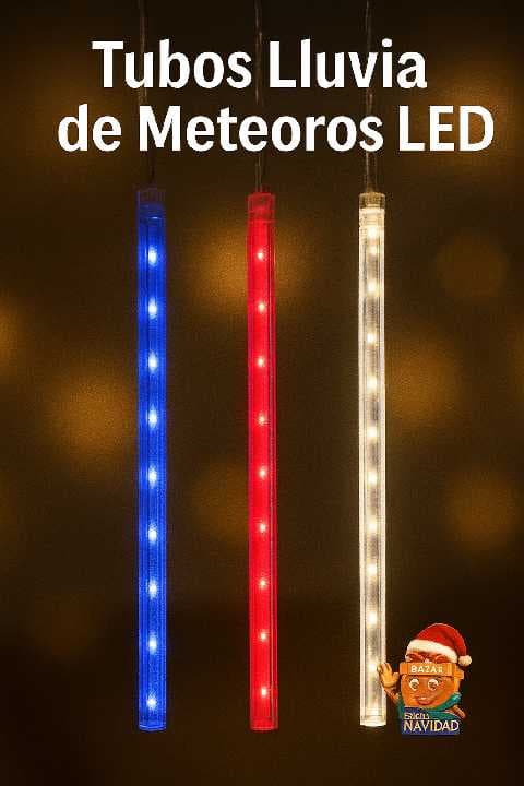 SERIE LED EFECTO LLUVIA DE METEORITO MULTICOLOR