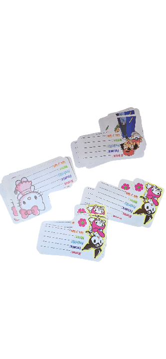 sticker materia escuela