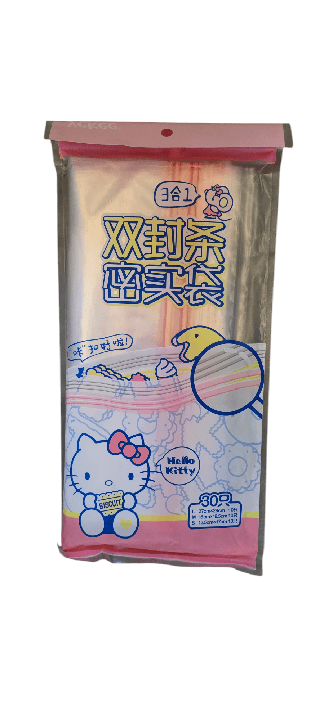 30 boslas ziploc edicion hello kitty