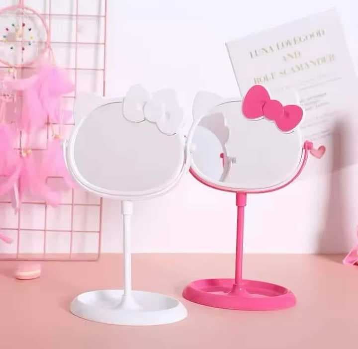 espejo movible con base , edicion hello kitty modelo 2