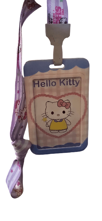 porta credencial de hello kitty