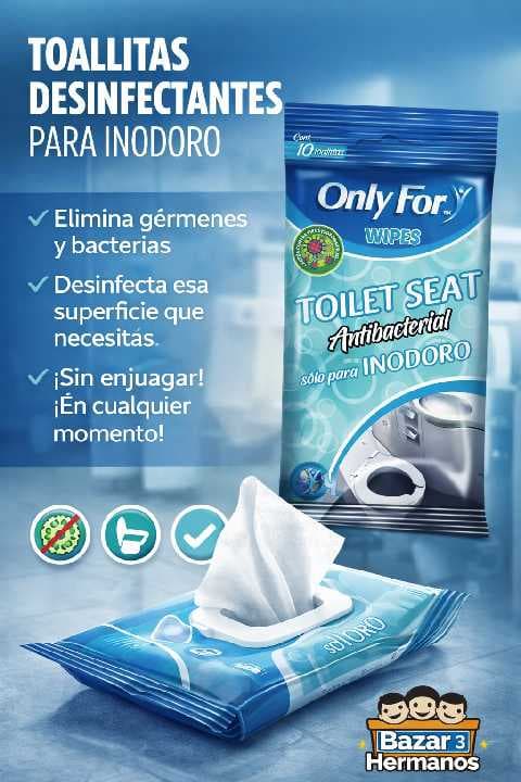 toallas desinfectantes de inodoro (paquete de 10)