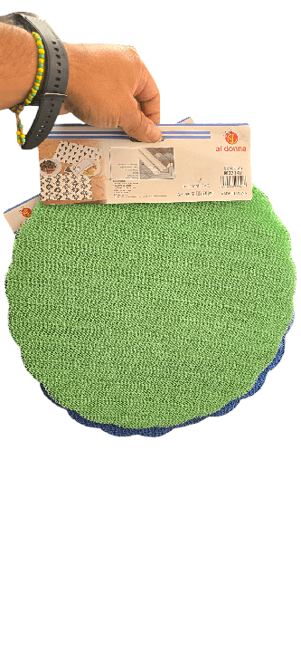 kit de 6 manteles individuales antiderrapantes circulares