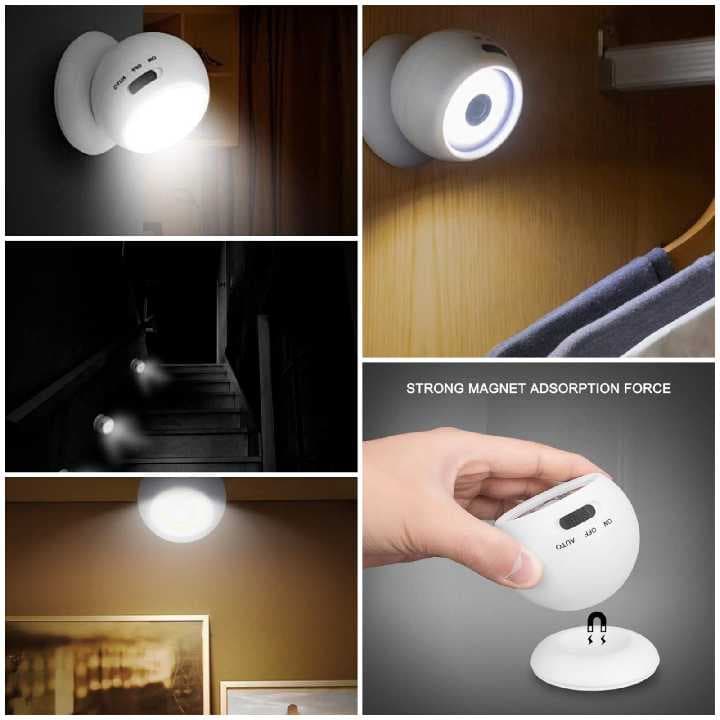 lampara led con sensor de movimiento