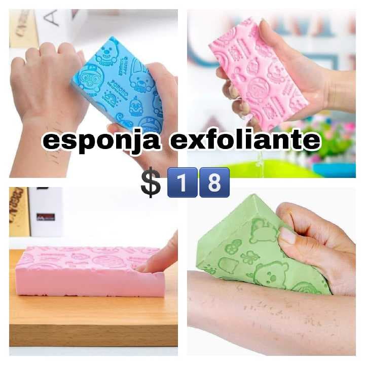 esponja exfoliante