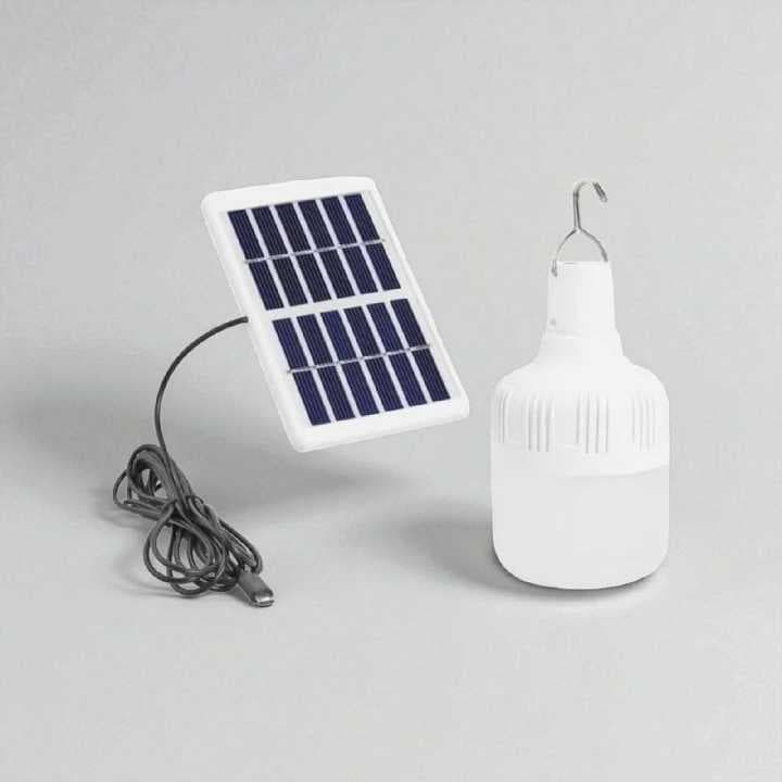 foco con panel solar